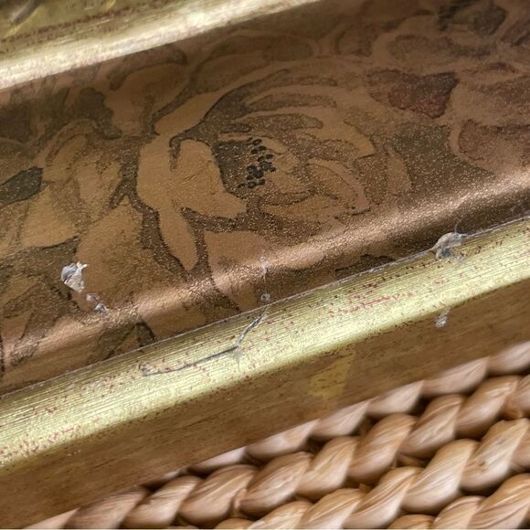 Rare Framed Man Of Sorrows Jesus Scripture Art Print Gold Framed Art 17” x 21.5” - Picture 6 of 14